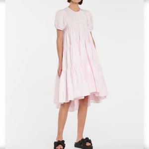 Cecilie Bahnsen Esme Tiered Midi Dress - Light Pink